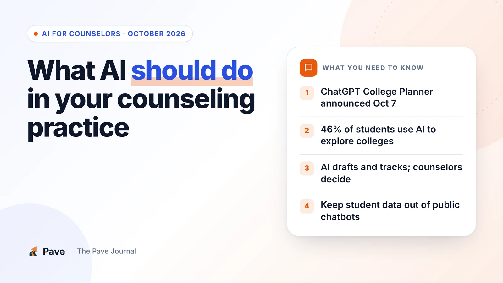 Best AI for College Counseling in 2026: What It Should and Shouldn't Do